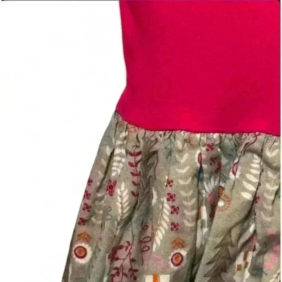 Magpie Girls' Pink Floral Long Sleeve Knee Length Dress -Size 4 - Picture 3 of 8